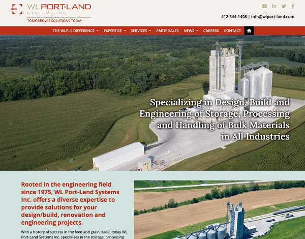 Website Design and Development: WL Port-Land
