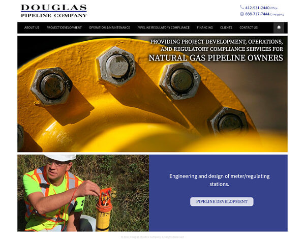 Web Design Services: Douglas Pipeline
