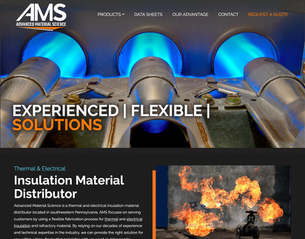 Website Design: Advanced Material Science