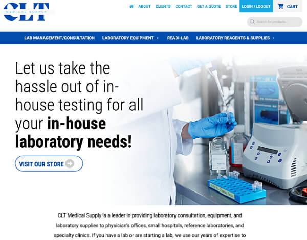 Web Design and Website Developmen Services: CLT Medical Supply, Inc.